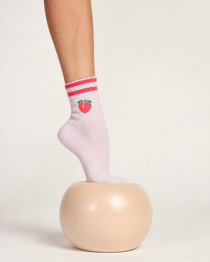 Peach Grip Socks