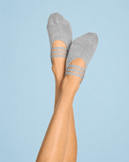 Grey Ballet Grip Socks