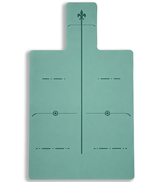 Green Grid Natural Rubber Mat