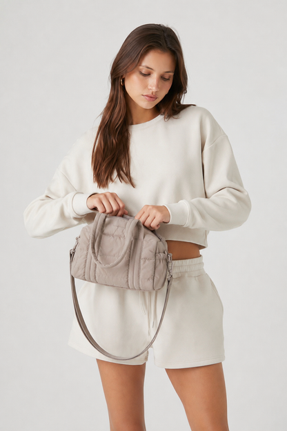 Beige Small Duffel bag