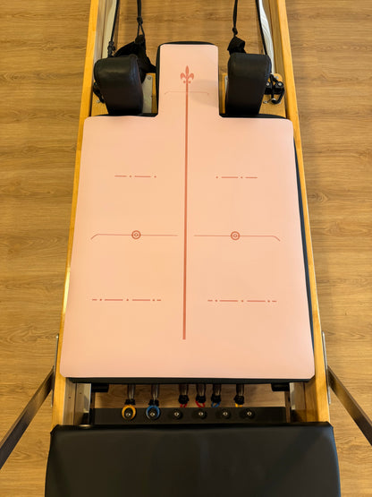 Pink Grid Natural rubber Mat