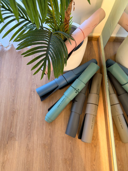 Green Grid Natural Rubber Mat