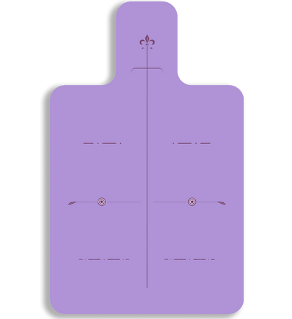 Lavender Grip Grid Mat