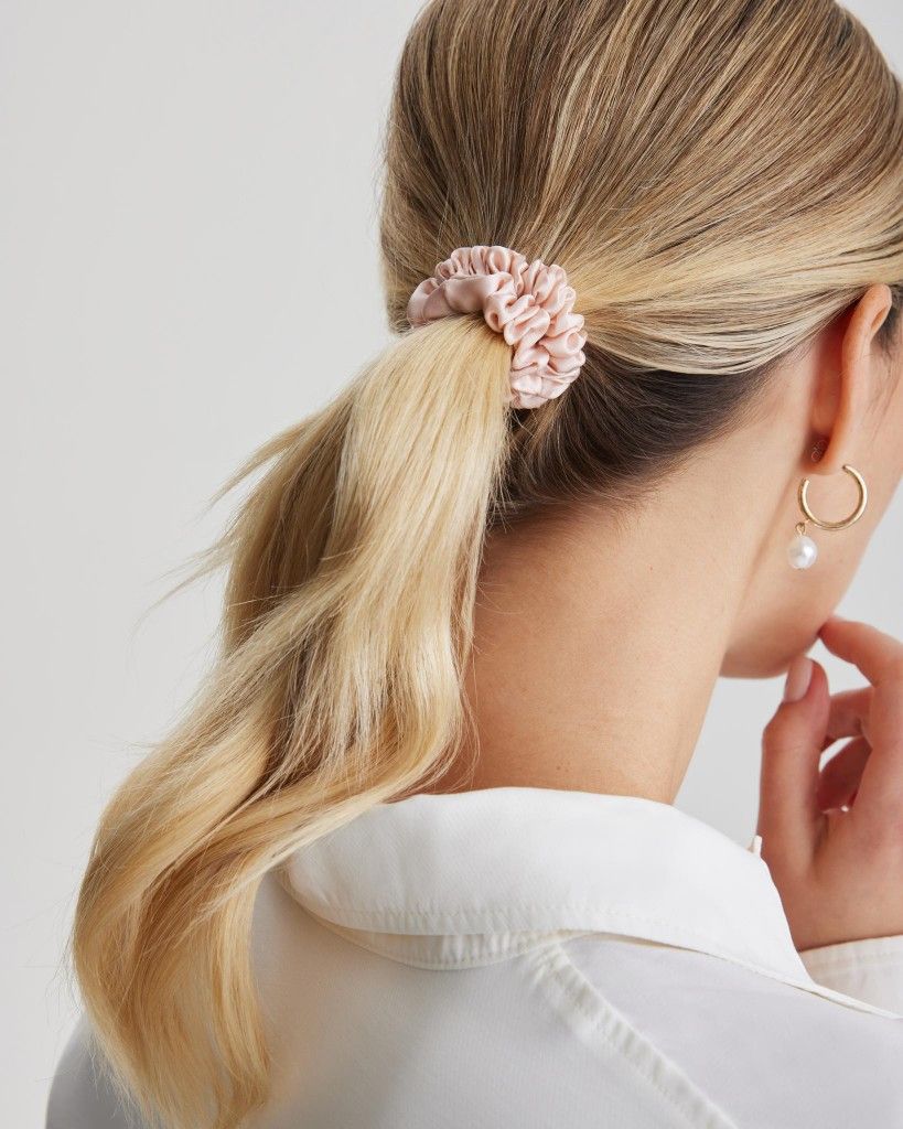 Silk Scrunchies ( 6 pcs)