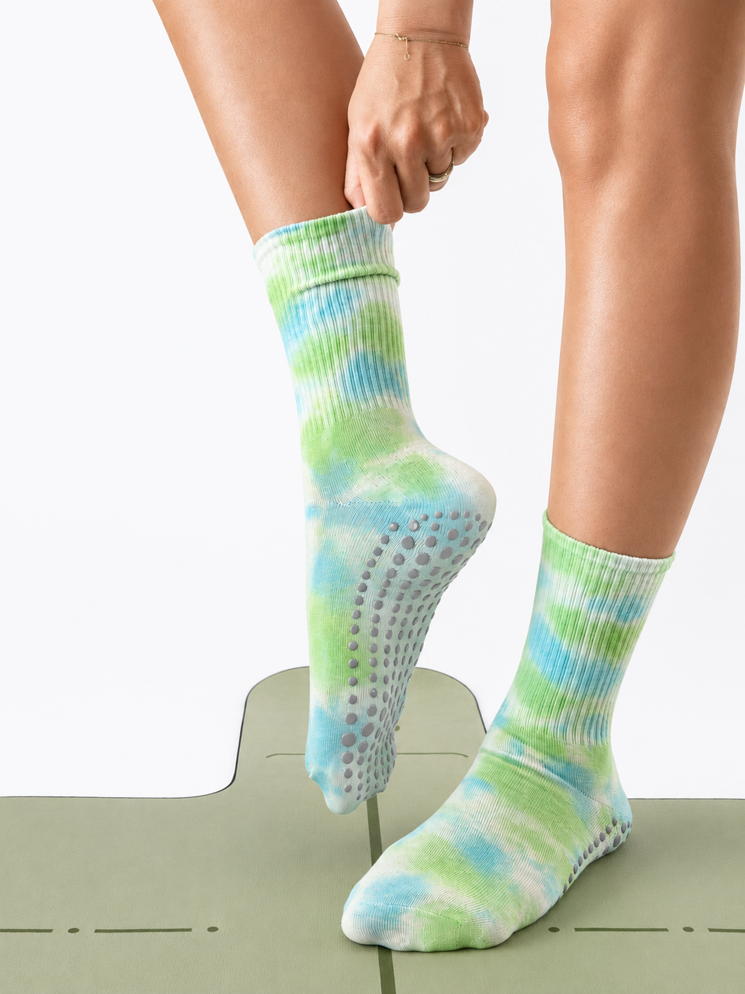 Sky Mint Flow Socks