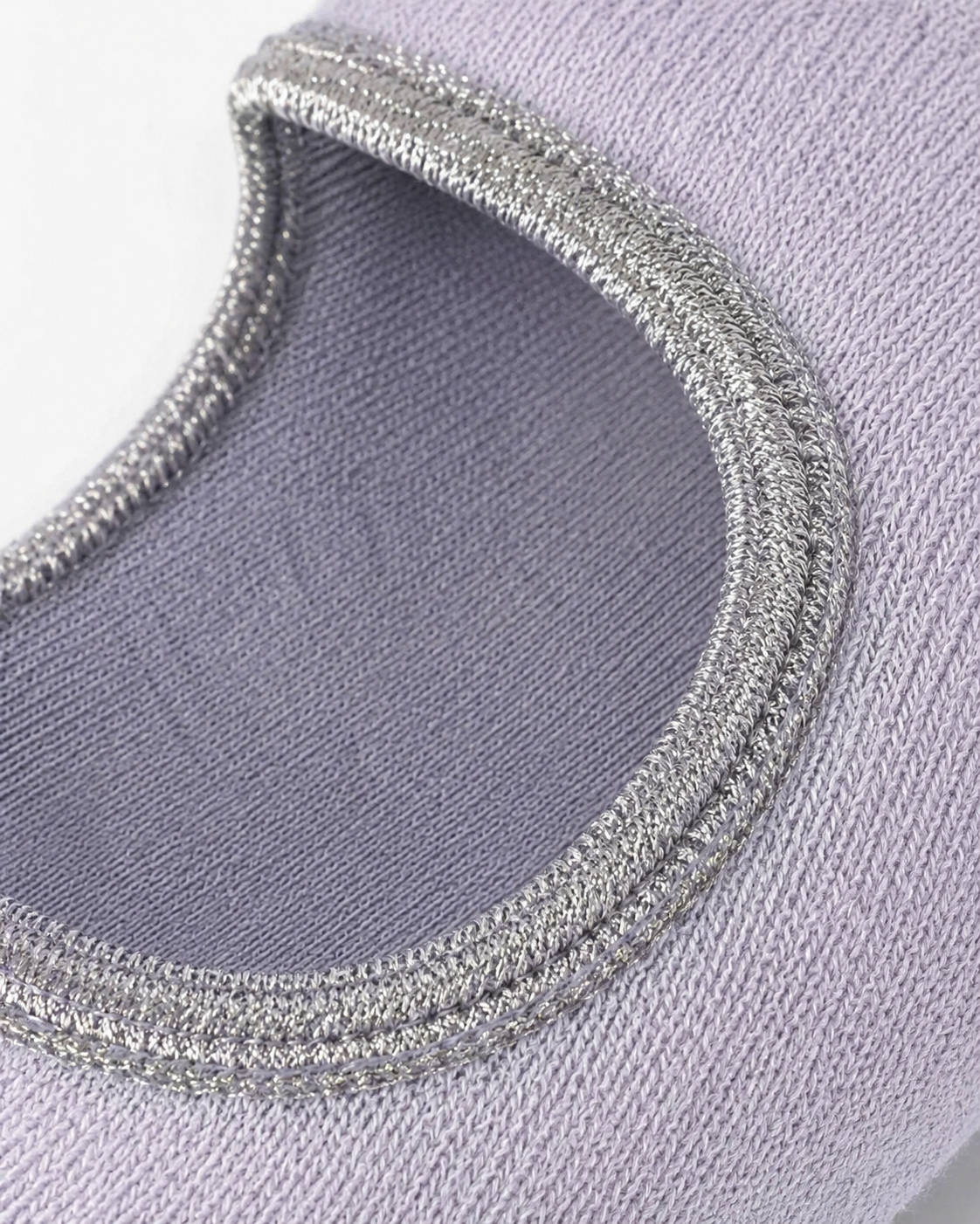 Lavender Silver Grip Socks