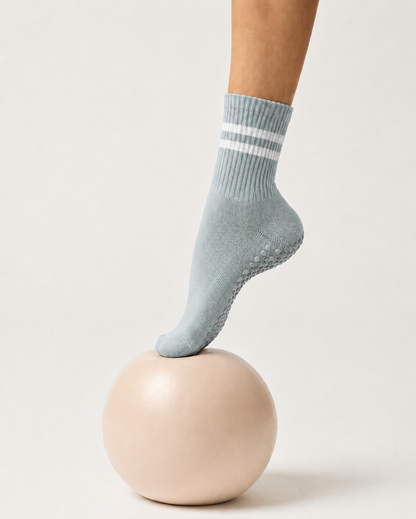 Fog Grey Grip Socks