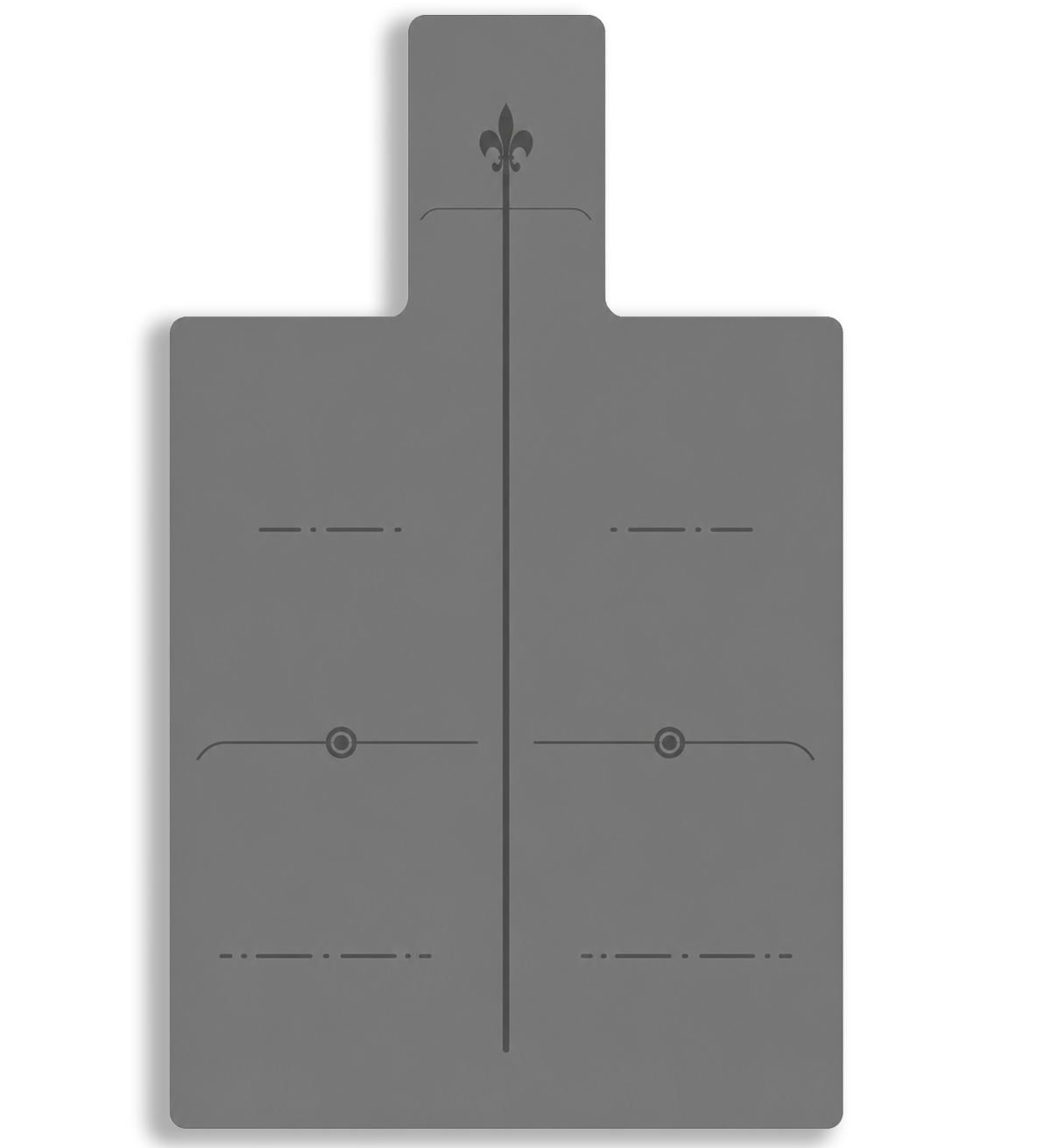 Grey Grid Natural Rubber Mat