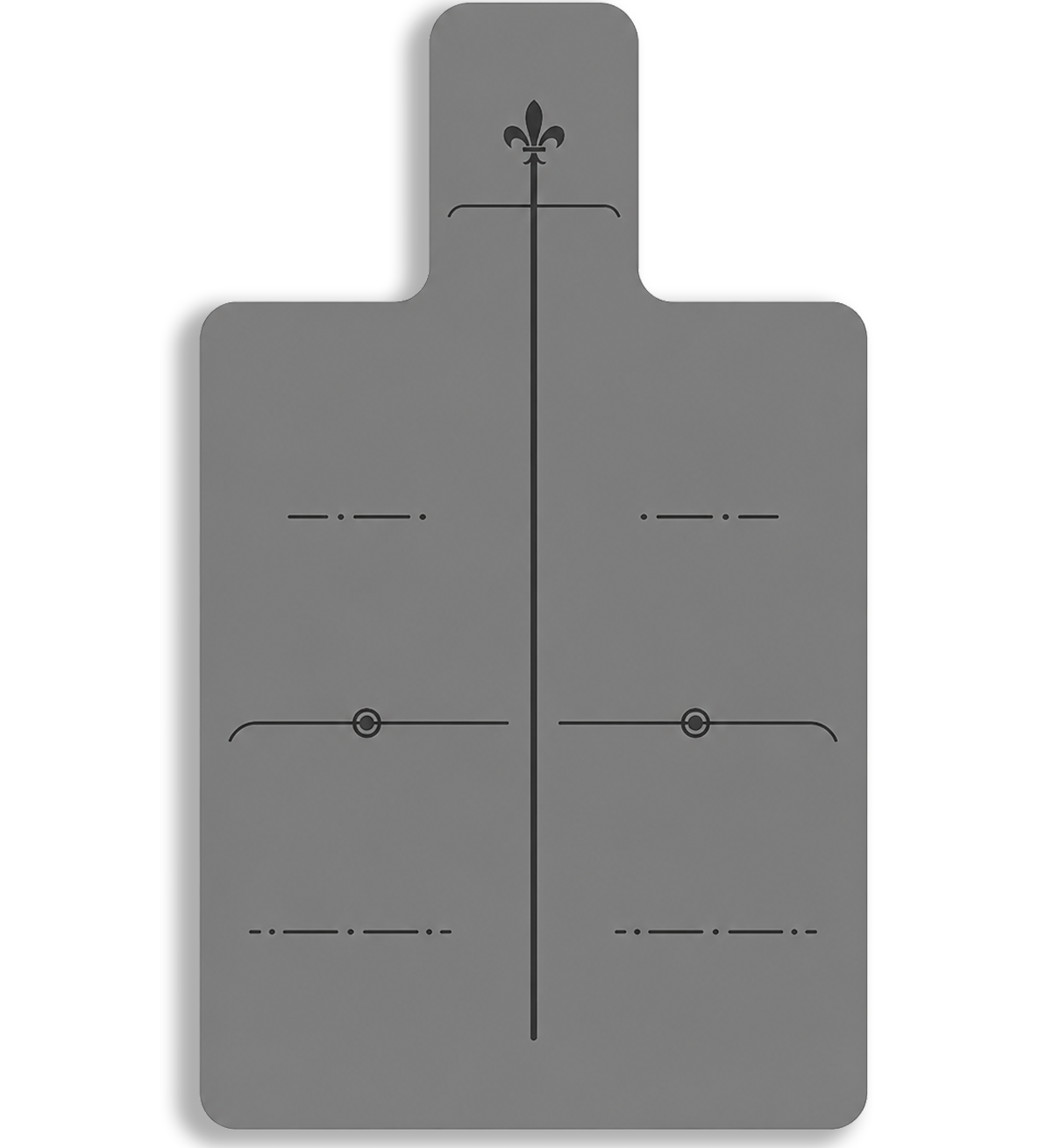 Grey Grid Mat