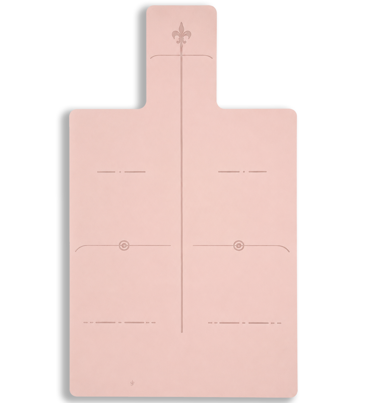 Pink Grid Natural rubber Mat