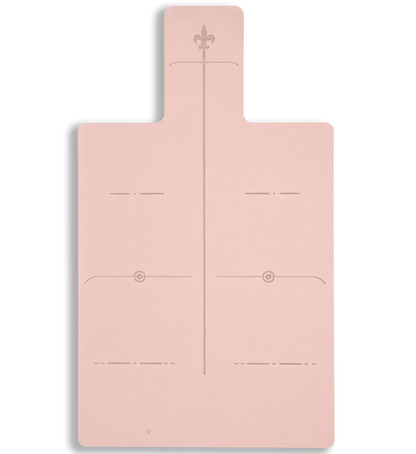 Pink Grid Natural rubber Mat
