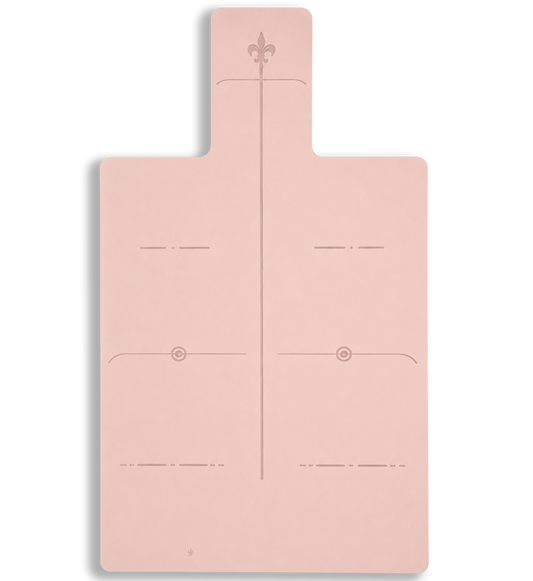Pink Grid Natural rubber Mat